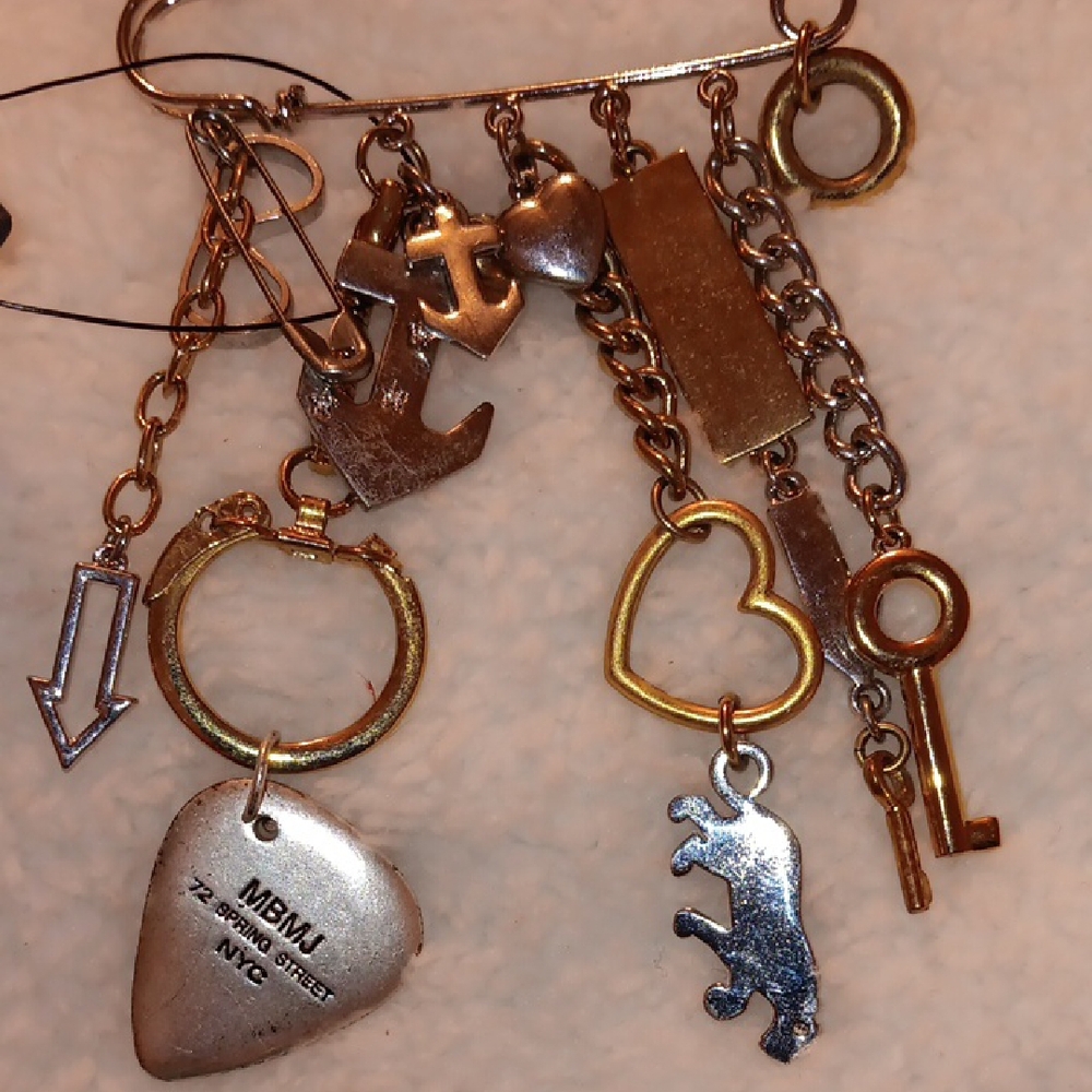 Marc By Marc Jacobs Gold and Silver Charm Brooch - Picture 2 of 3